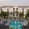 pool in front of building 