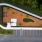overhead view of a dog park