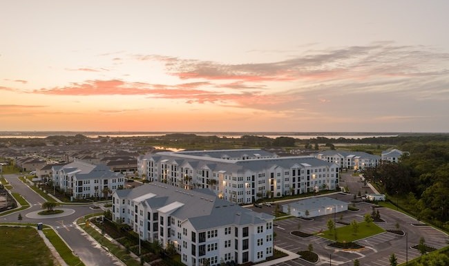aerial view of the community