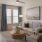 a living room with a large window