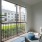 screened in porch with seating