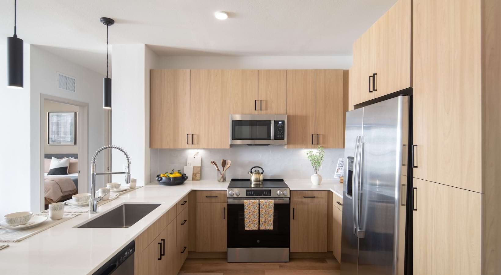 Spacious kitchens with thoughtful details