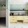 tile floored room with cupboards and sinks