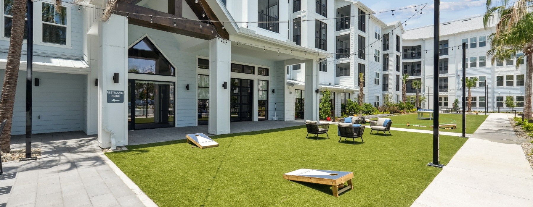 outdoor gaming area